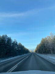 road in winter