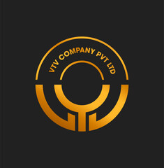 LYJ brand name initial letters icon