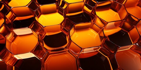 Honeycomb background. 3d rendering, 3d illustration.