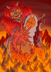 ilustracion demonios