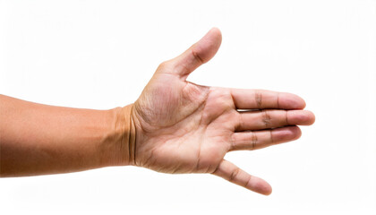 Hand showing sign gesture