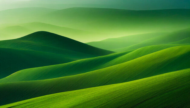 abstract green wallpaper. Field and sky
