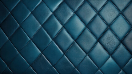 Cracked geometric structured leather modern blue design as background texture