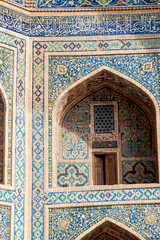 Obraz premium Uzbekistan ornament, pattern, exterior. Samarkand. Central Asia