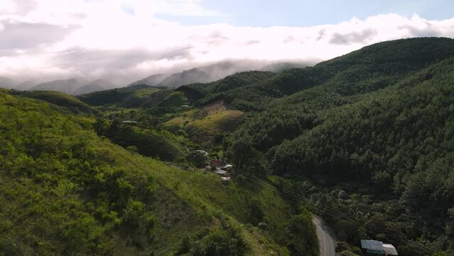 Landscape in the Cauca Valley, Colombia