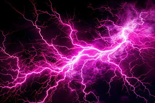Abstract background of pink lightning