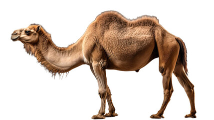  dromedary or arabian camel isolated on white background 