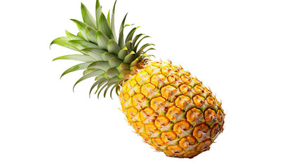 Fresh Pineapple Isolated on a Transparent PNG Background