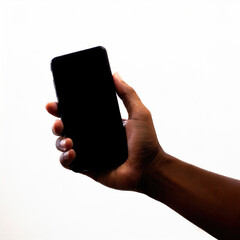 Holding smartphone in a hand