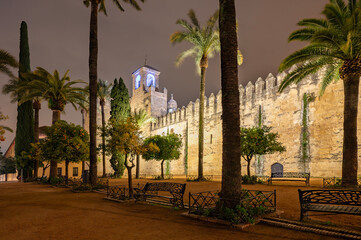 Alcazar of the Christian Monarchs. Cordoba, Spain. - obrazy, fototapety, plakaty