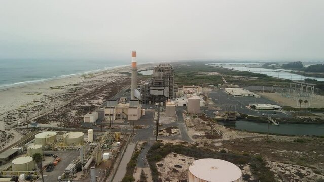 power plant by the coast