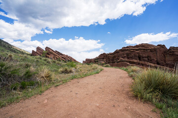 Hiking Trail at Red Rocks Park in Denver, Colorado