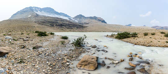 Water and glacier in Alberta