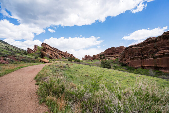 Hiking Trail at Red Rocks Park in Denver, Colorado