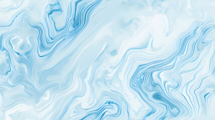 Smooth light blue marbled surface background or wallpaper or website or header, copy text space for words