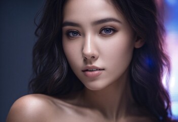Fototapeta premium Hot girl closeup
