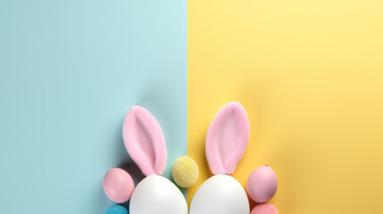 easter eggs with bunny ears