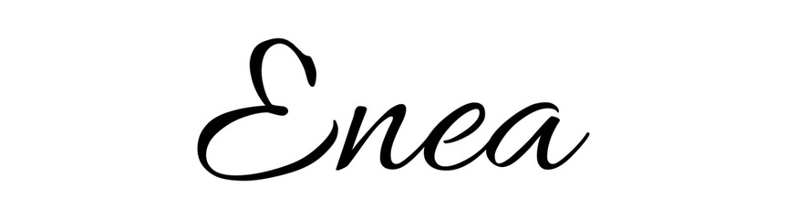 Enea - black color - name - ideal for websites, emails, presentations, greetings, banners, cards, books, t-shirt, sweatshirt, prints, cricut, silhouette,		