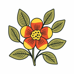 vector garden botanical element set