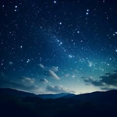 Obraz na płótnie Canvas Starry night sky background