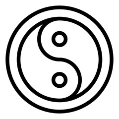 Yinyang symbol icon