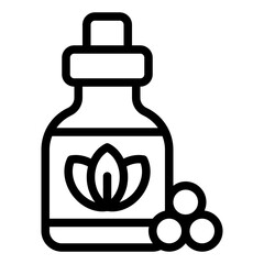 Homeopathy herbal icon