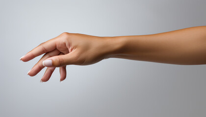 Two hands reaching out, showing love and communication generated by AI