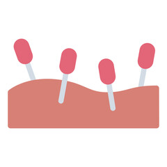 Acupuncture alternative medicine icon