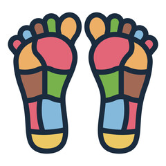 Reflexology foot icon