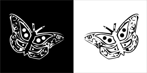  Illustration vector graphics of butterfly icon