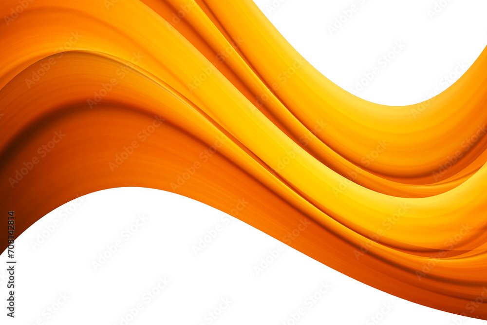 Poster beautiful modern curve shapes design background in yellow and orange color. abstract png curved desi