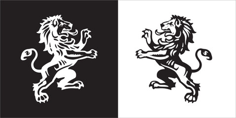Fototapeta na wymiar Illustration vector graphics of lion icon