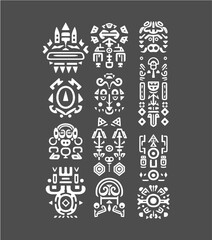 Fototapeta na wymiar Aztec Tribal Vector