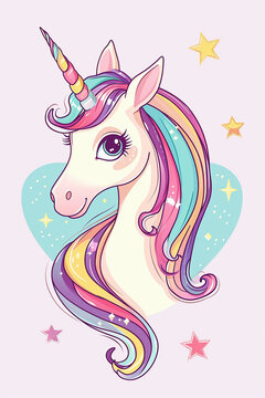 cute pink fairy unicorn.