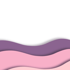 Paper cut border illustration 