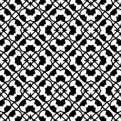 White background with black pattern. Seamless texture for fashion, textile design,  on wall paper, wrapping paper, fabrics and home decor. Simple repeat pattern.