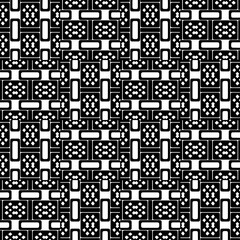 White background with black pattern. Seamless texture for fashion, textile design,  on wall paper, wrapping paper, fabrics and home decor. Simple repeat pattern.