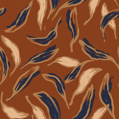 Leaves seamless pattern, Floral pattern, Seamless botanical texture, textile pattern, Leaf design, Tropical design