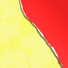 Red and yellow paper tear abstract square background, Suitable for Advertisements, Posters, Sale, Banners, Anniversary, Party, Events, Ads and various design works