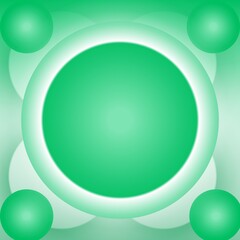 abstract green background with circles