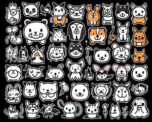 halloween seamless pattern with skulls