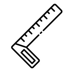 Square Ruler measurement icon
