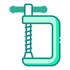 Clamp carpentry icon