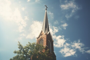 Church steeple Ai generative