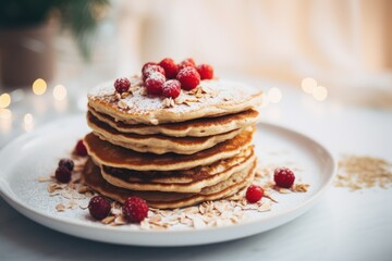 Cinnamon-Oatmeal Pancakes  Ai Generative