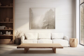 Interior scene with sofa Ai Generative