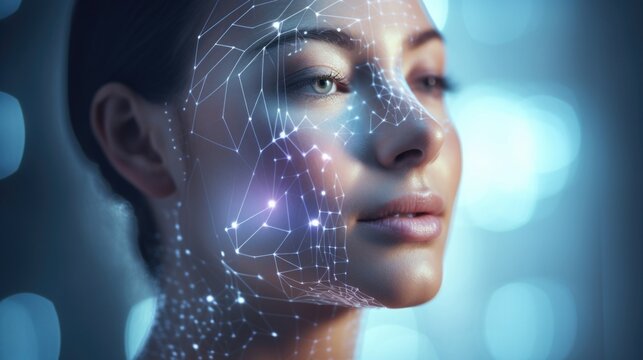 Upclose photo of a digital skin analysis tool utilizing tingedge technology to provide precise personalized skincare guidance.