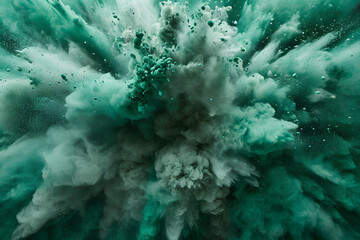 green smoke explosion	
