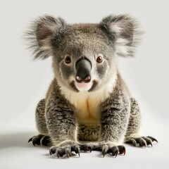 Naklejka premium Koala on white background, AI generated Image
