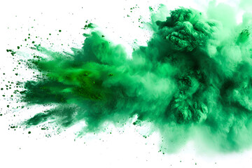 green smoke explosion 
